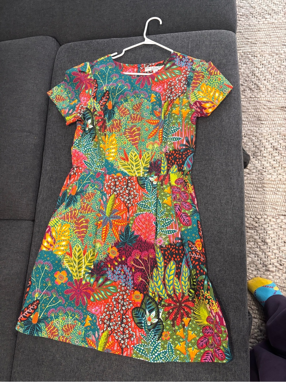 Vibrant Multicolor Floral Mini Dress
